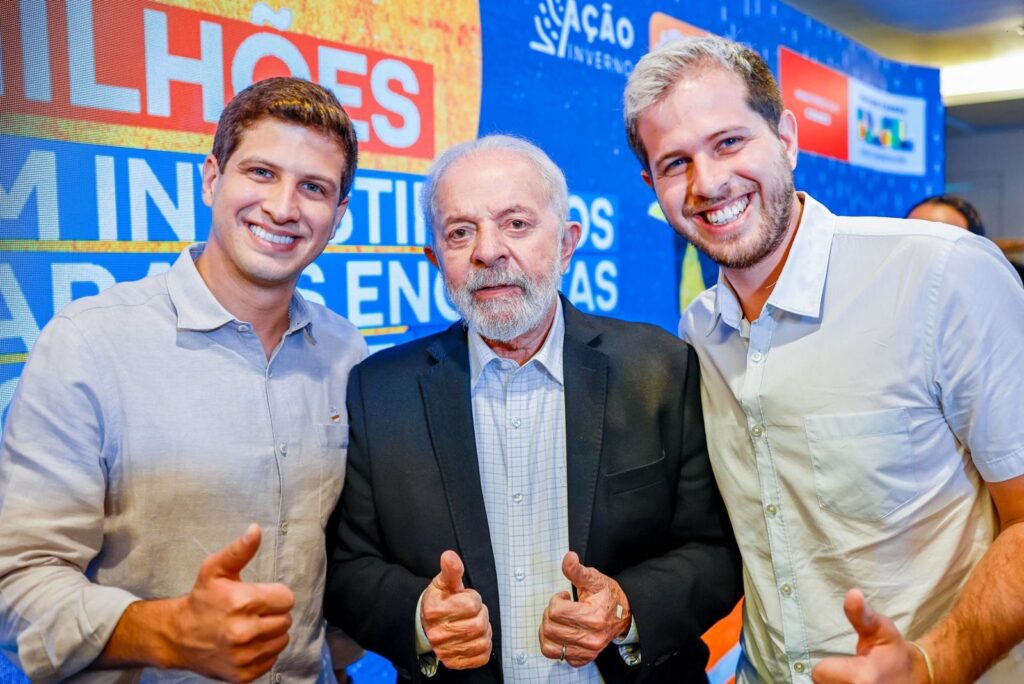 João Campos, Lula e Pedro Campos