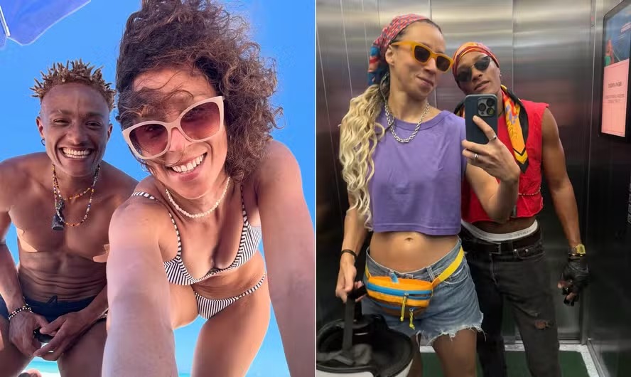 Thalita Carauta e o marido, Tay O'Hanna 