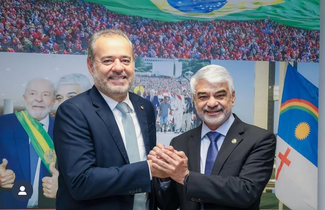 Senador Humberto Costa ao lado do ex superintende da Sudene, Danilo Cabral