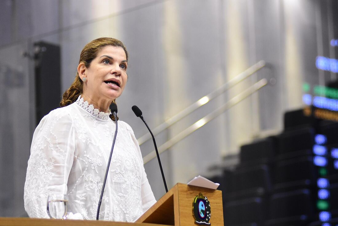 Deputada estadual Socorro Pimentel ocupou a tribuna para defender ações do governo Raquel Lyra no Recife