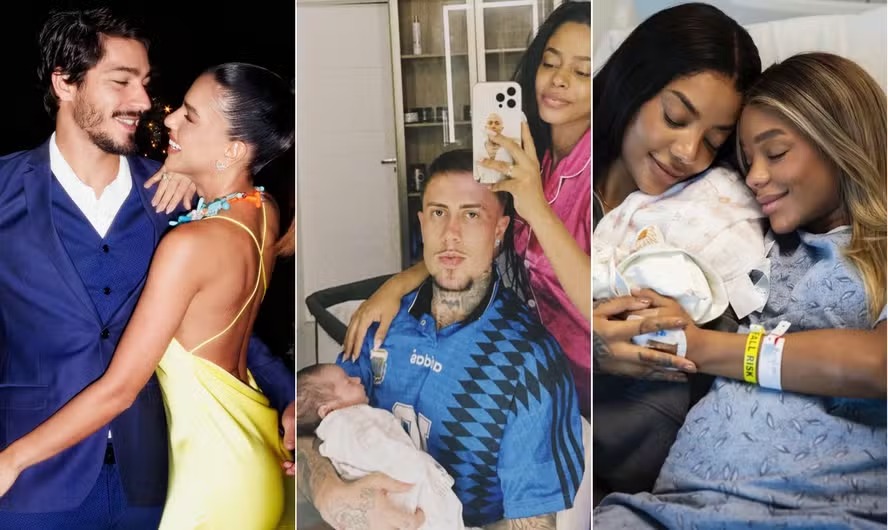 Juca Diniz e Mariana Rios; MC Daniel, Lorena Maria e o filho Rás; Ludmilla, Brunna Gonçalves e Zuri 