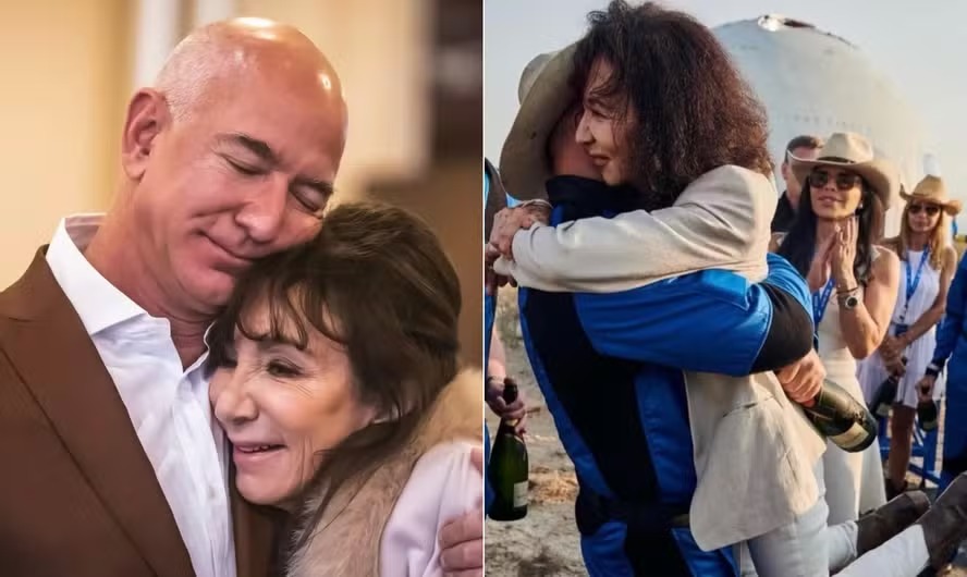 Jeff e Jacklyn Bezos: mãe e filho sempre foram próximos 