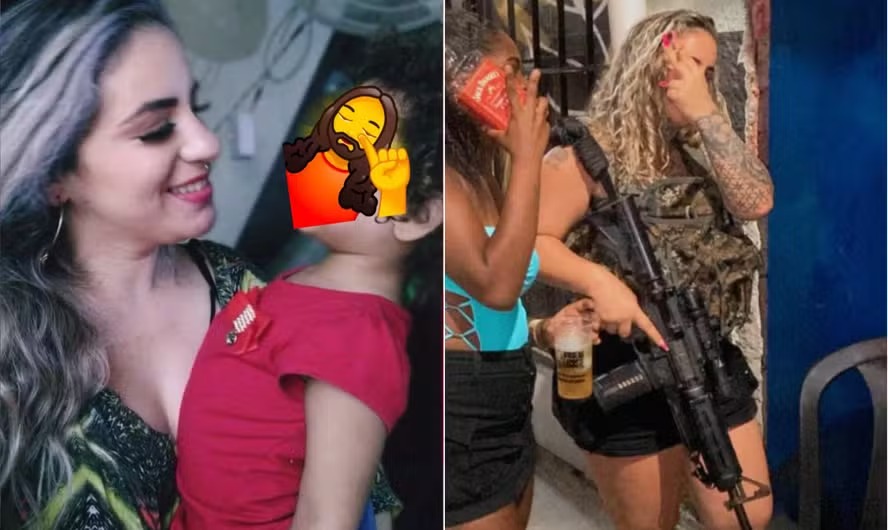 Eweline Passos Rodrigues, de 28 anos, conhecida como "Diaba Loira", era casada e tinha dois filhos 