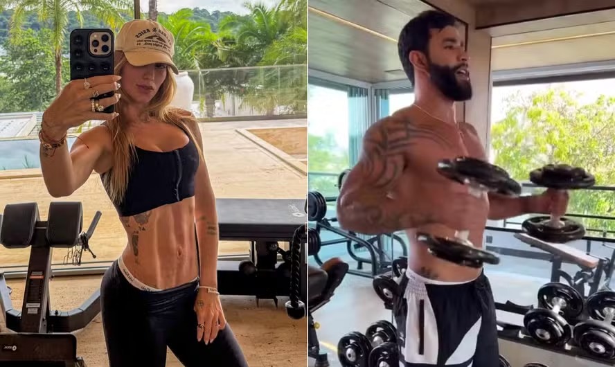 Virginia Fonseca e Gusttavo Lima têm grandes academias em suas mansões 