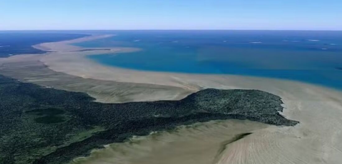 Praia na Margem Equatorial 