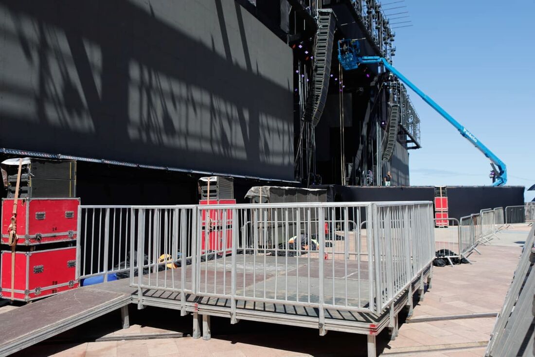 Espaço para pessoas com deficiência no show de Priscila Senna