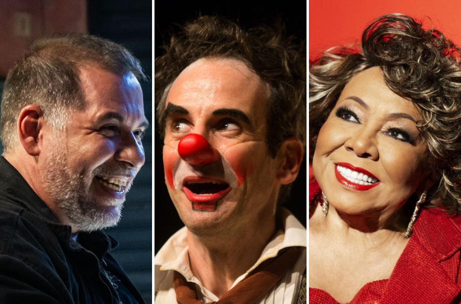 Leandro Hassum em "O Rei da Feira" / Daniel Warren em "Pontos de Vista de um Palhaço"/ Alcione