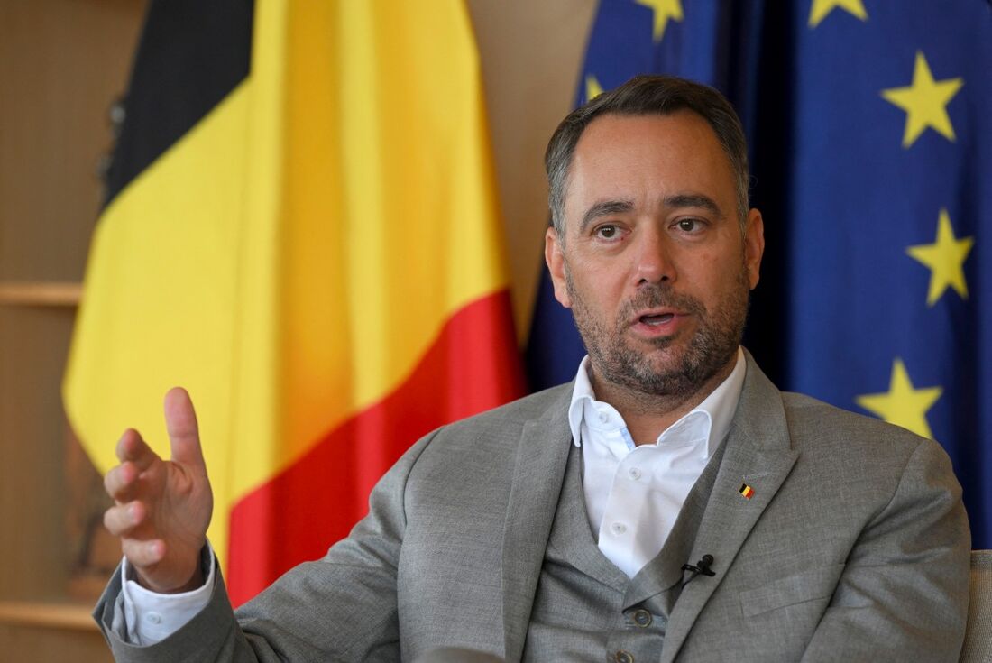 O vice-primeiro-ministro e ministro das Relações Exteriores da Bélgica, Maxime Prevot.