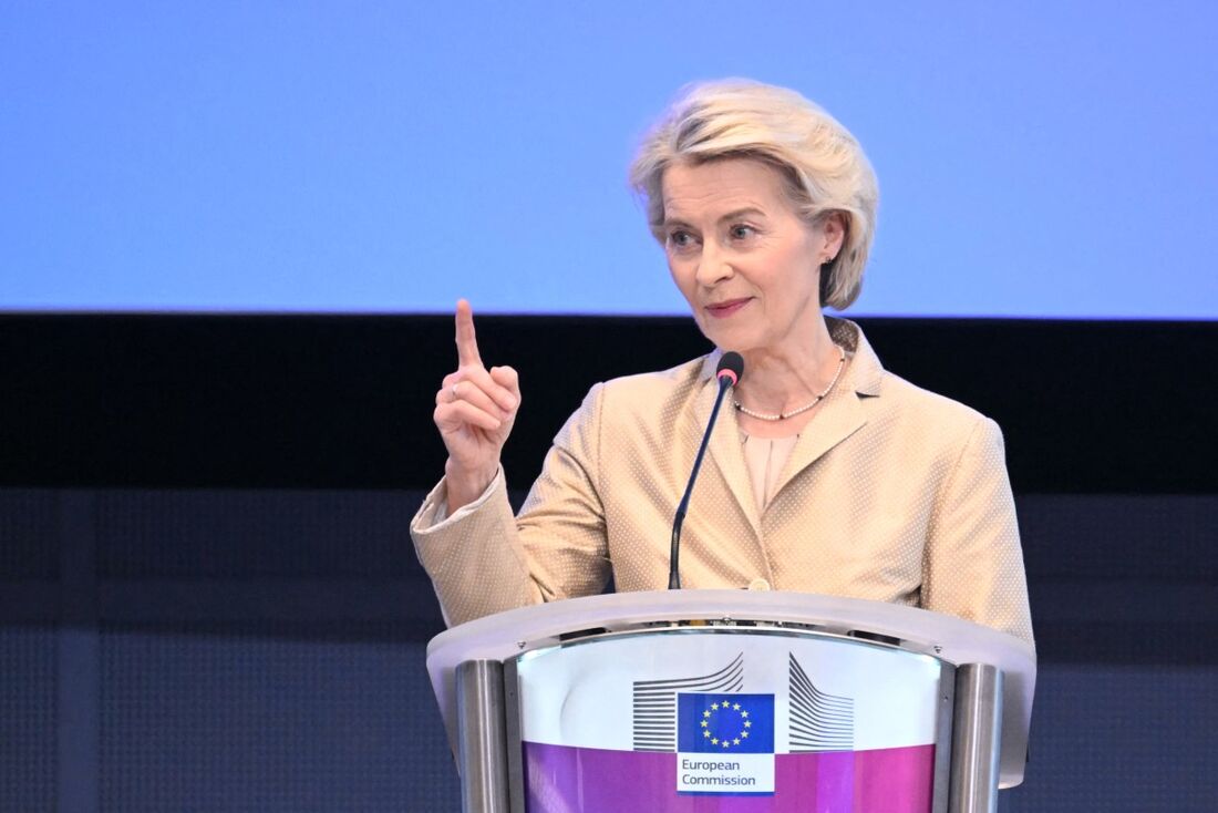 A presidente da Comissão Europeia, Ursula von der Leyen