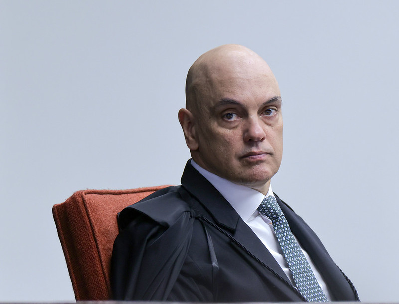 O ministro Alexandre de Moraes, do STF, é relator do julgamento de Bolsonaro