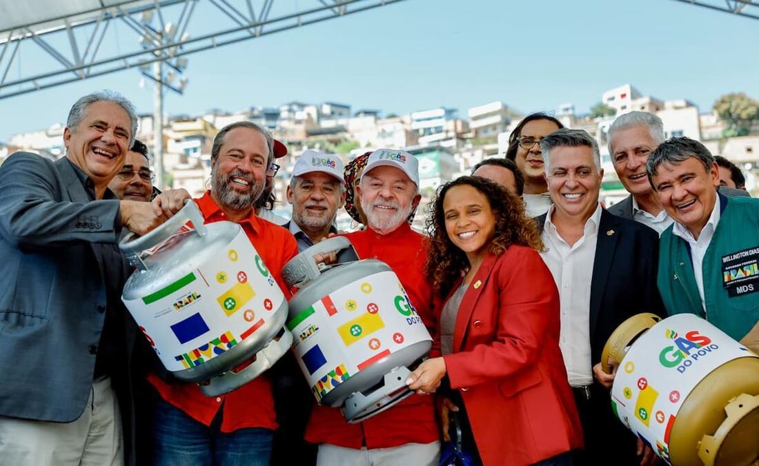 Presidente da República, Luiz Inácio Lula da Silva, durante cerimônia de anúncio do Programa "Gás do Povo". 
