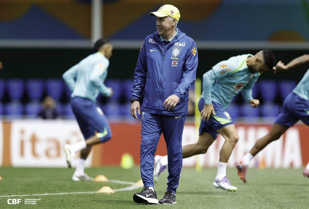 Carlo Ancelotti, técnico da Seleção Brasileira