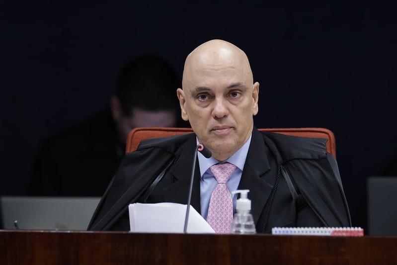 O ministro Alexandre de Moraes, relator da ação penal sobre a trama golpista que tem Jair Bolsonaro e outros sete réus como acusados