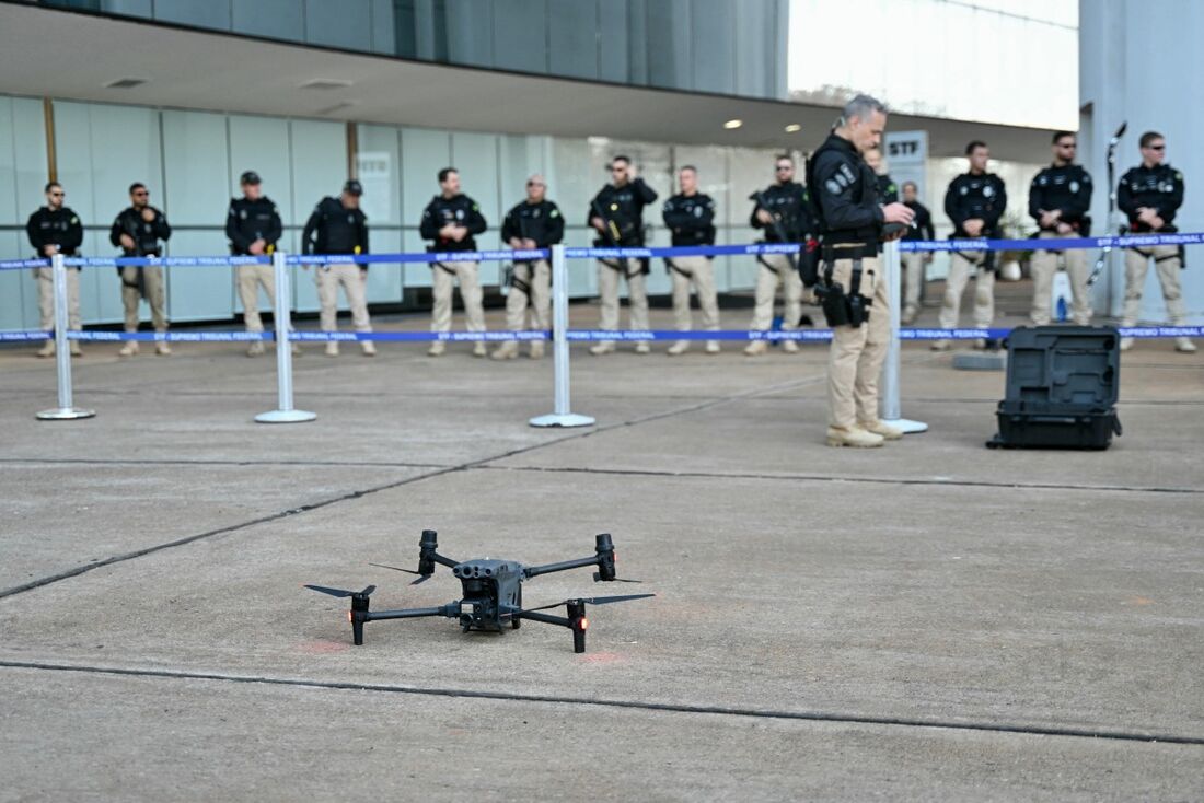 STF mantém esquema de segurança com drones e reforço policial para julgamento da trama golpista