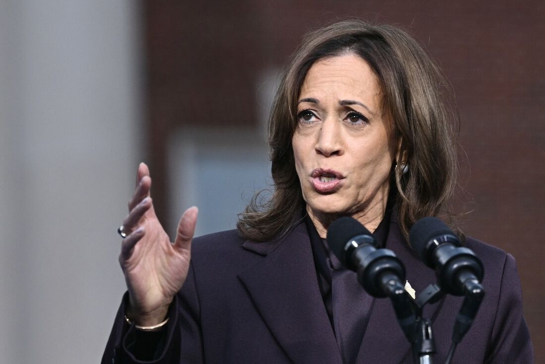  A ex-vice-presidente dos EUA, Kamala Harris