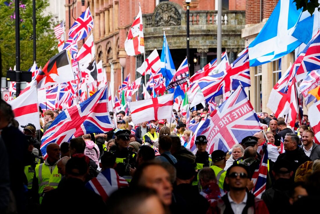 Protesto da extrema direita em Londres
