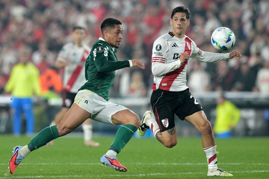 Palmeiras venceu o River Plate por 2 a 1 no primeiro jogo das quartas de final da Libertadores