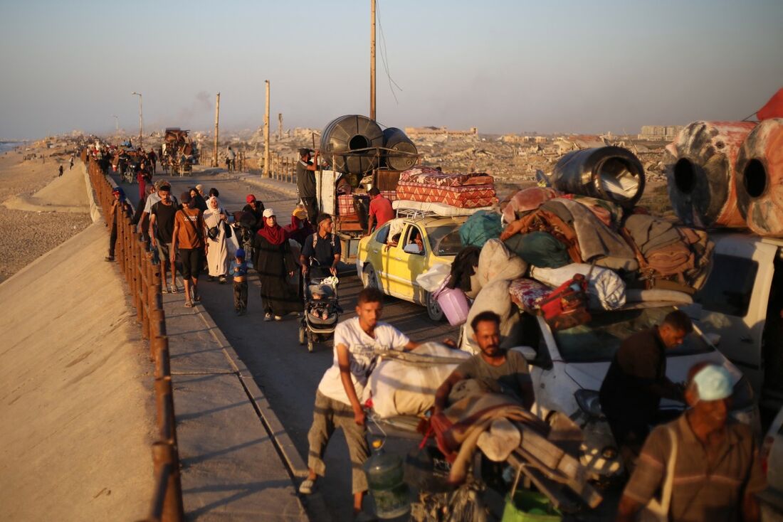 Ofensiva israelense em Gaza deixa centenas de milhares de palestinos sem opções de fuga