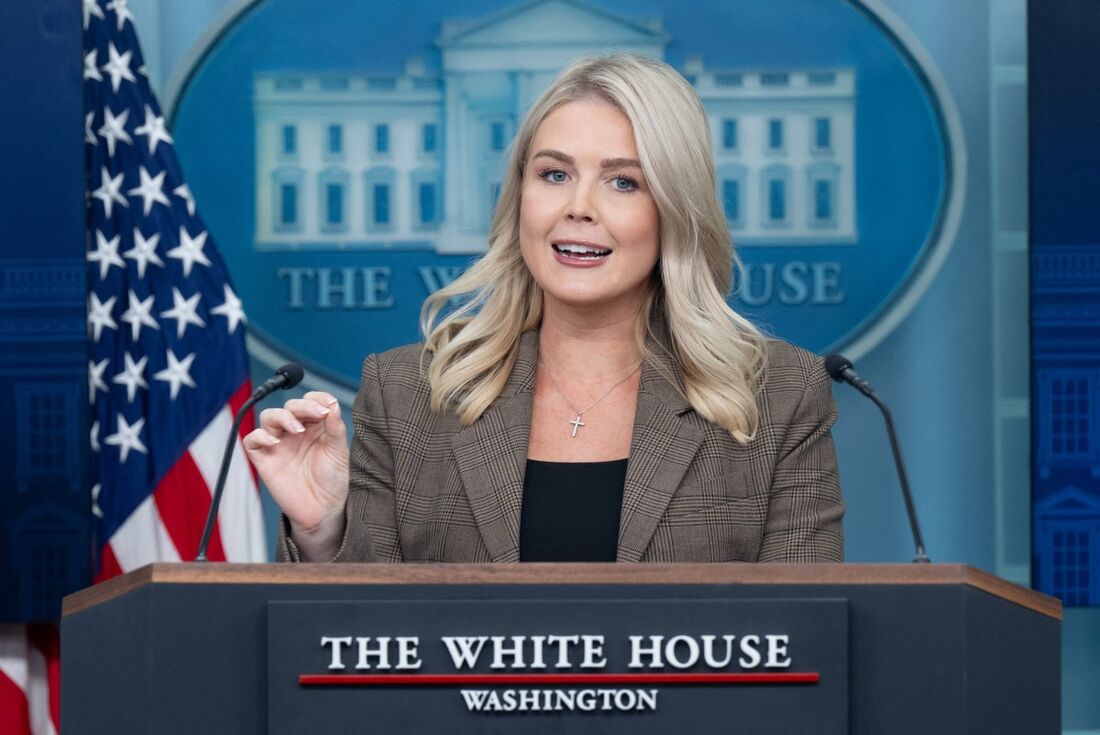 A secretária de Imprensa da Casa Branca, Karoline Leavitt