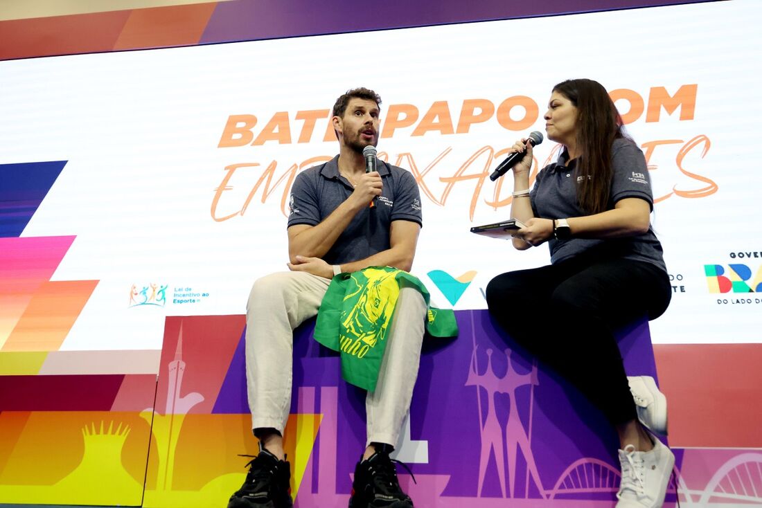 Bruninho durante visita ao CICB, no último domingo (21)