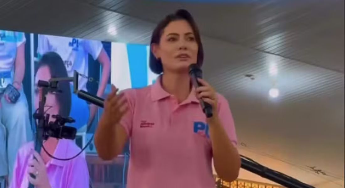 Michelle Bolsonaro durante evento do PL Mulher em Rondônia