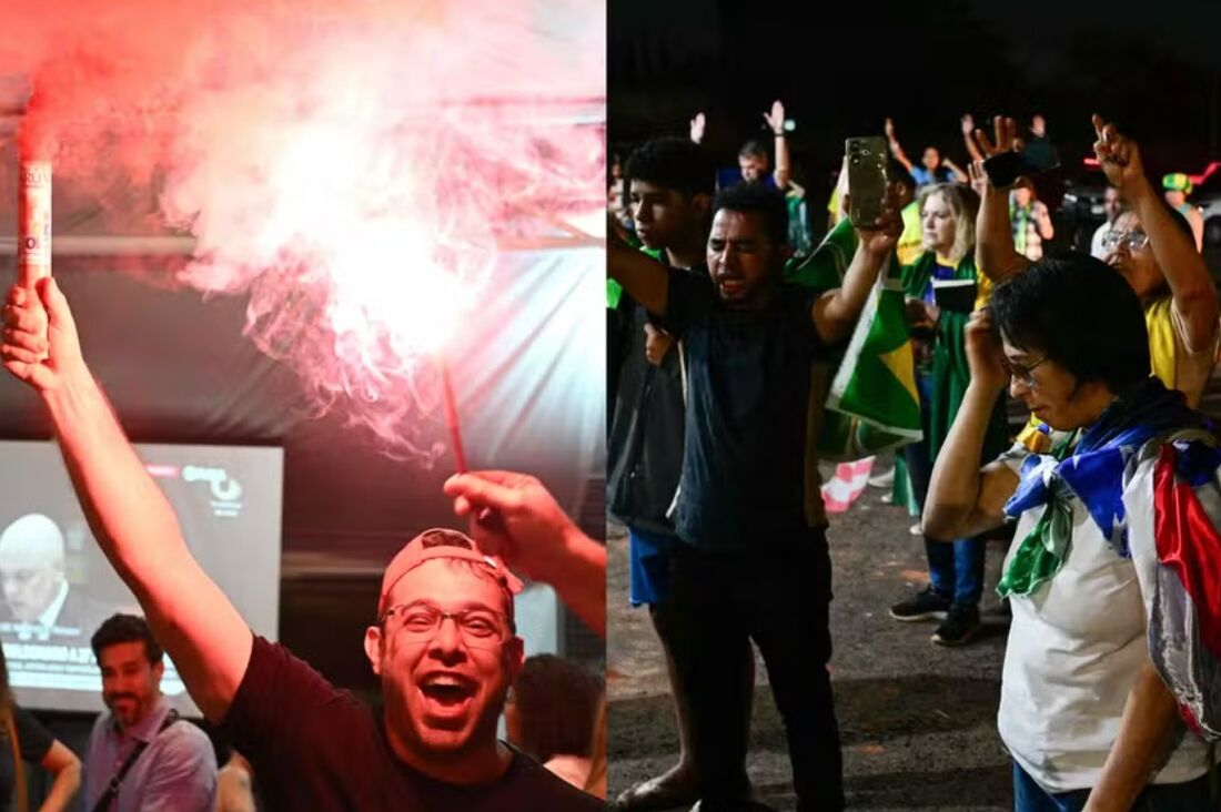 Condenação do ex-presidente Jair Bolsonaro (PL) gerou diferentes reações ao redor do país 