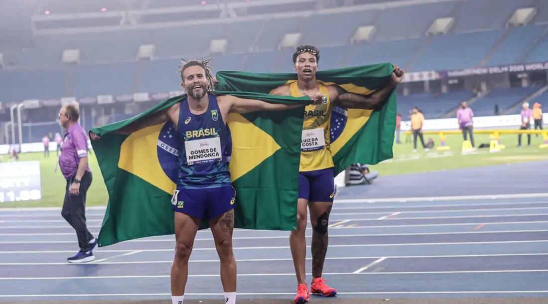 Destaque para o ouro de Ricardo Mendonça nos 100 metros classe T37, para atletas com paralisia cerebral