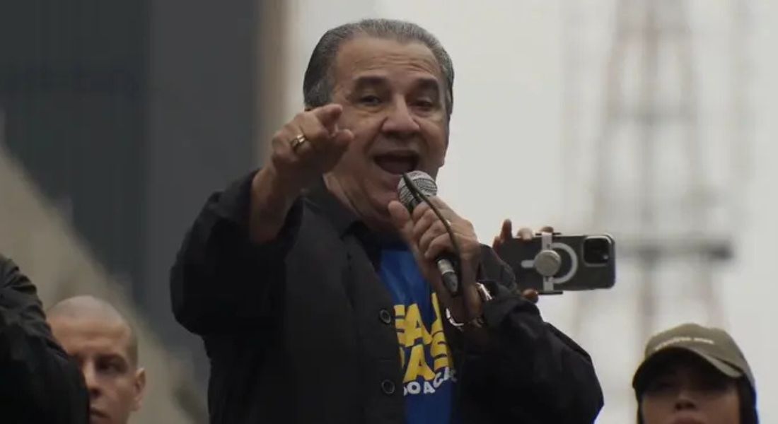 Malafaia discursa em ato na Avenida Paulista