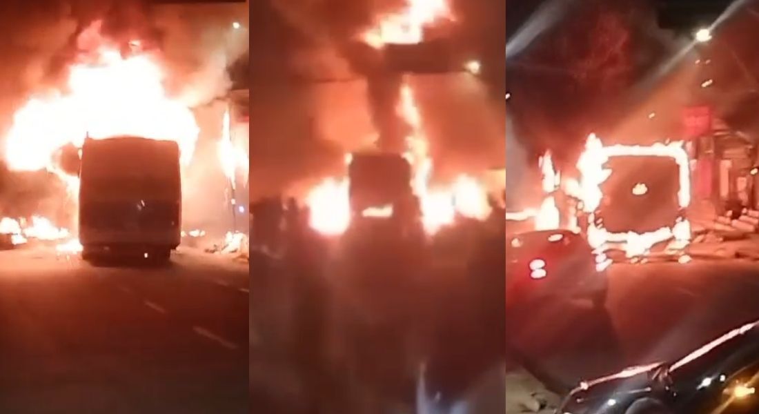 Veículo da empresa Consórcio Recife era ocupado pelo motorista, que foi retirado