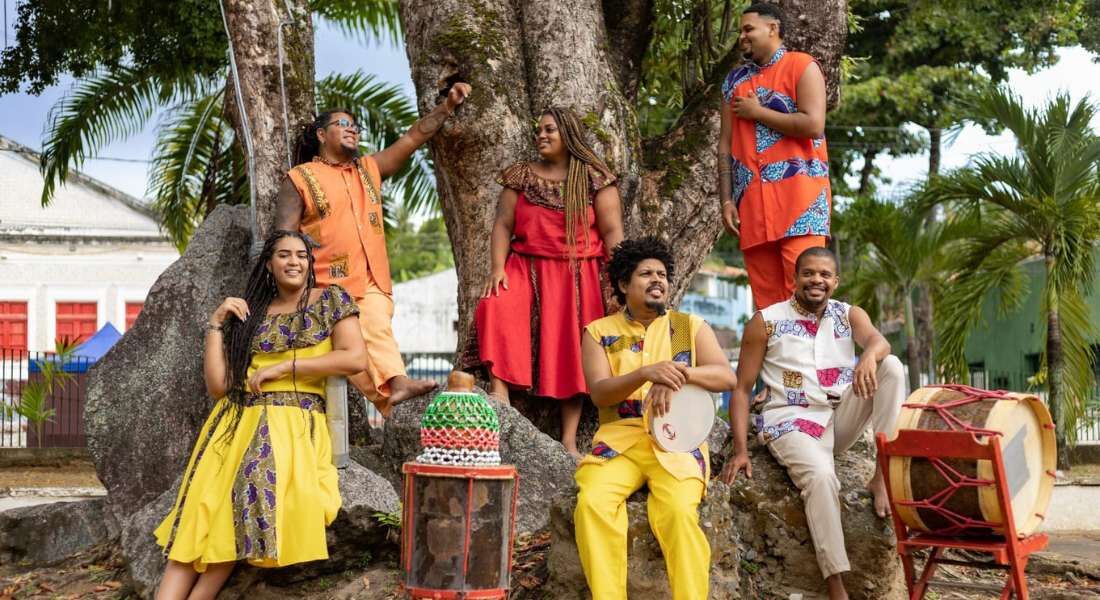 O Grupo Bongar é uma das atrações da Ciranda da Resistência