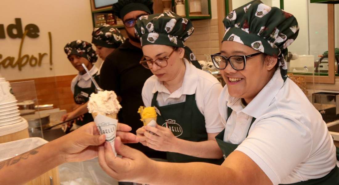 Inauguração da Gelato Borelli, no Shopping Recife