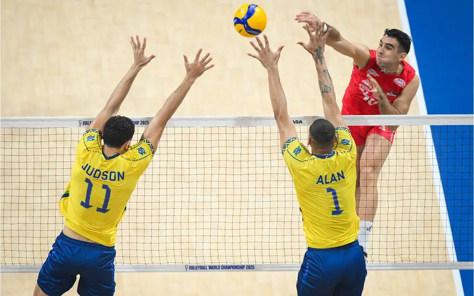 Brasil é derrotado pela Sérvia no Mundial de Vôlei