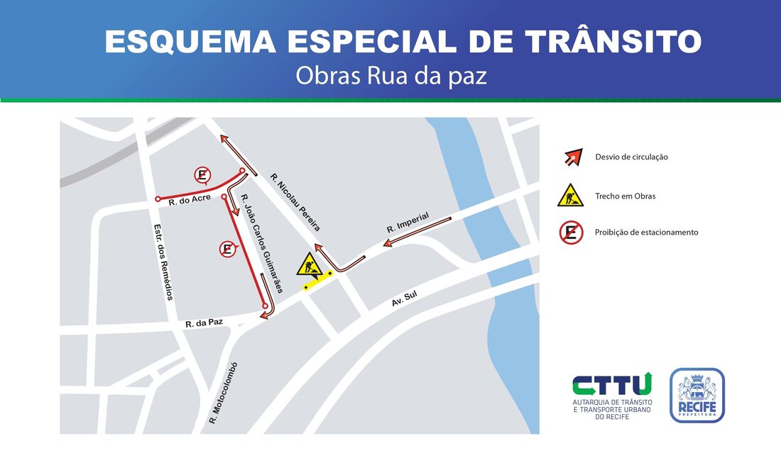 Esquema Especial de Trânsito nas ruas do bairro de Afogados, na Zona Oeste do Recife