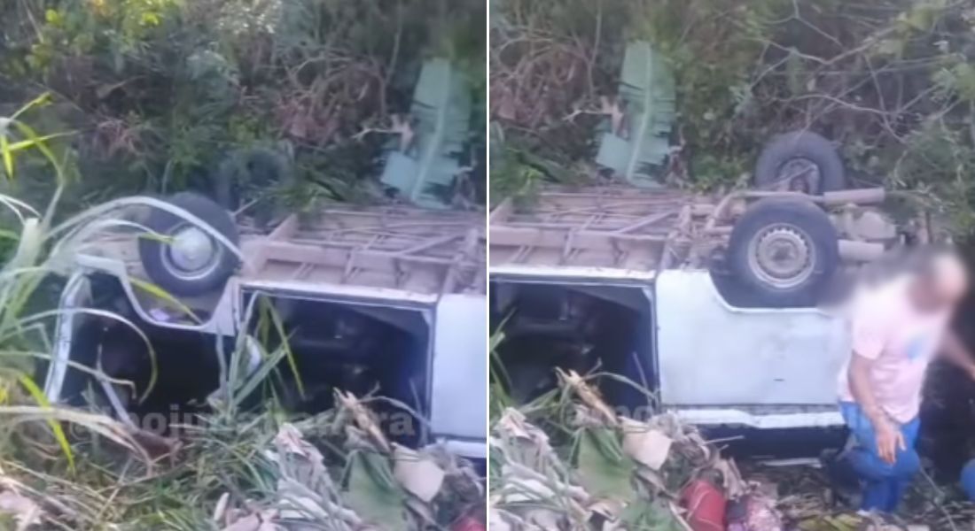 Acidente aconteceu na manhã desta sexta-feira (12)