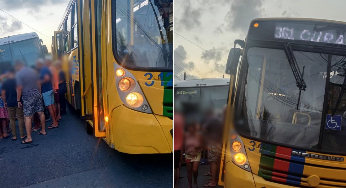 Acidente aconteceu com ônibus da linha 361 - TI TIP/Curado IV