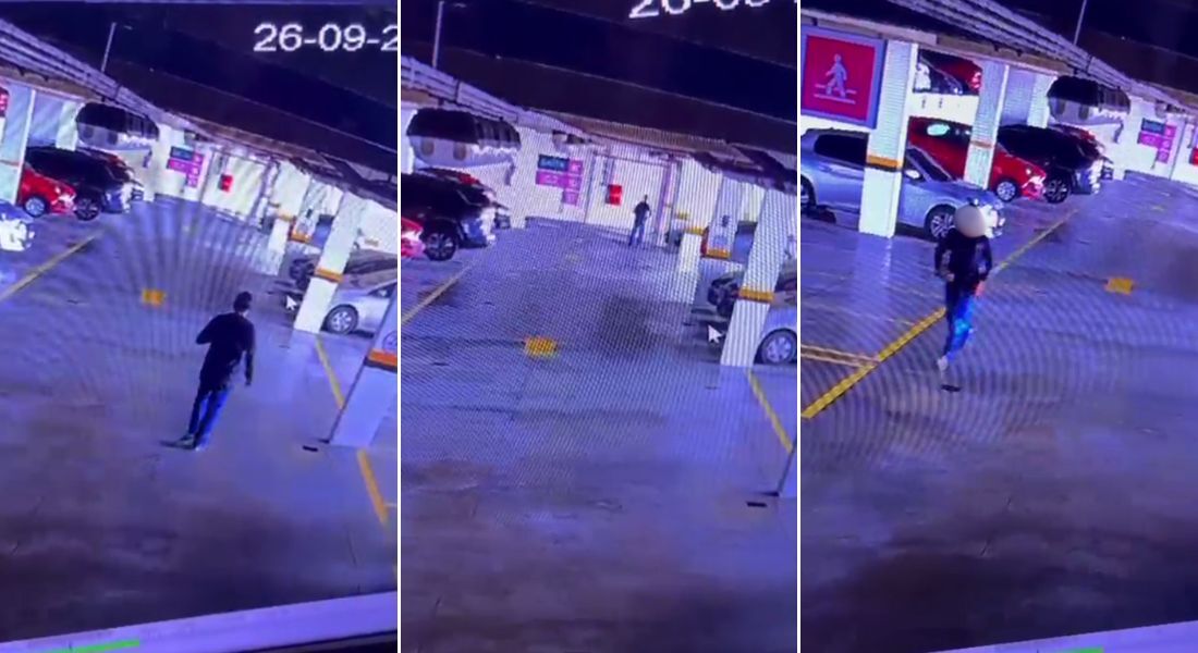 Parte da ocorrência foi registrada por câmera de segurança