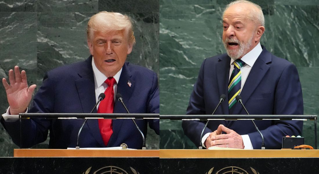 Trump e Lula discursam na ONU