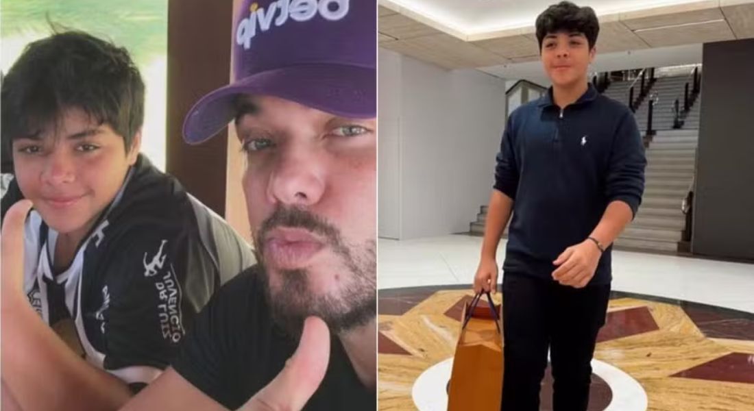 Yhudy, de 14 anos, é filho de Wesley Safadão e Mileide Mihaile