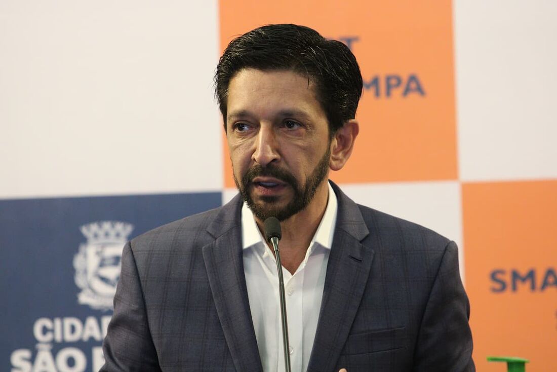 O prefeito de São Paulo, Ricardo Nunes