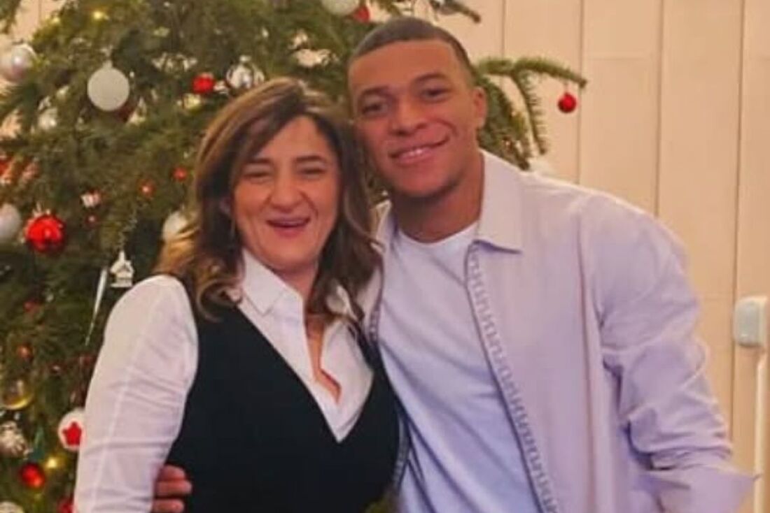 Mbappé e sua mãe, Fayza Lamari