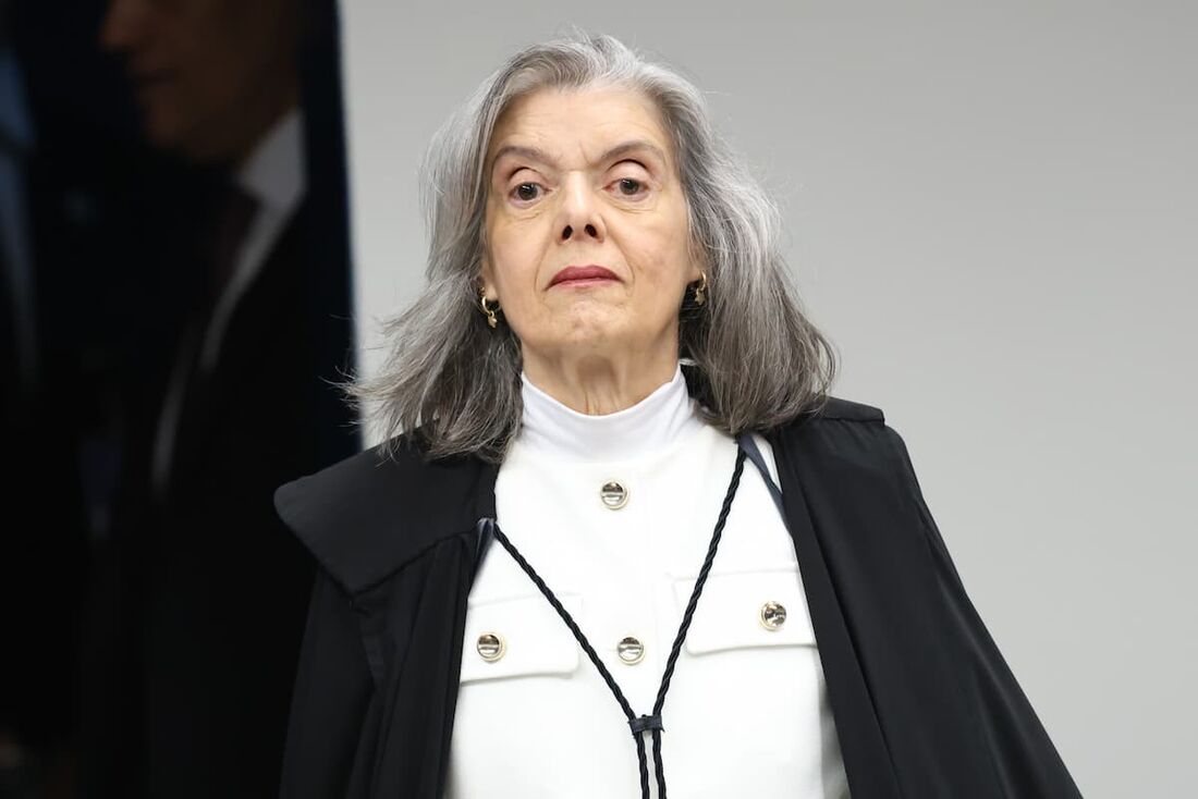 A ministra Cármen Lúcia durante sessão na Primeira Turma do Supremo Tribunal Federal (STF)