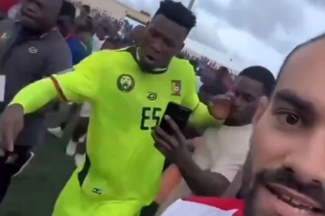 Onana empurra torcedor