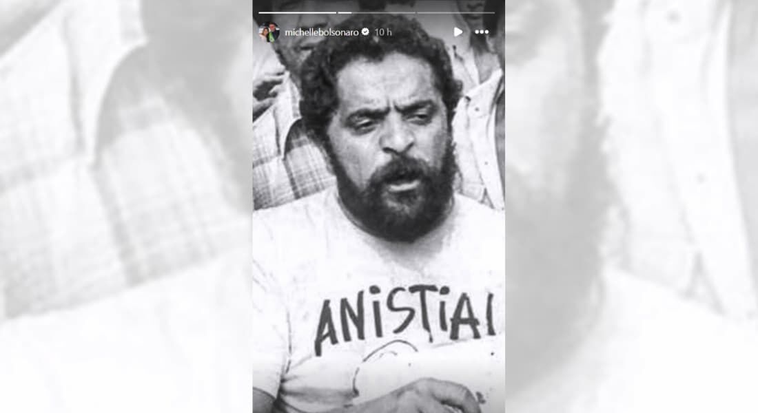 A foto foi tirada por Iugo Koyama em abril de 1979, época em que Lula era sindicalista
