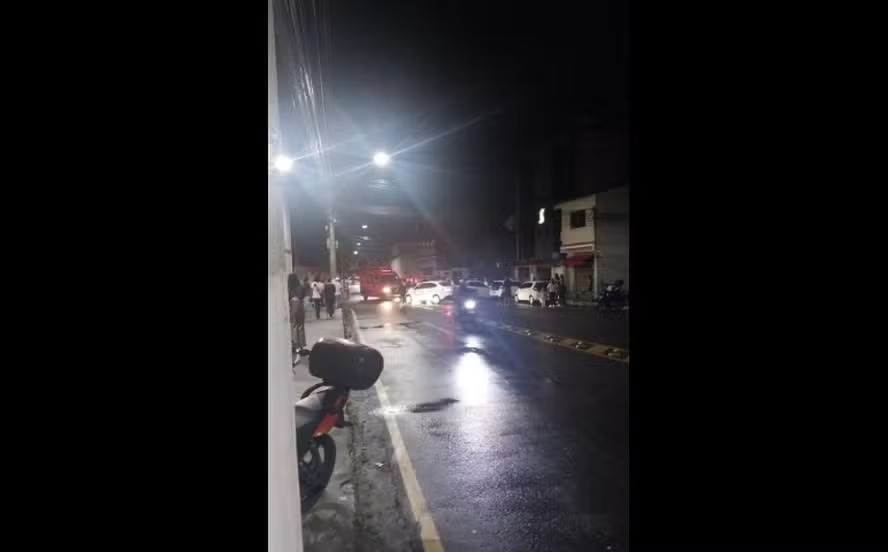 Local do crime, no bairro Balneário, em Angra dos Reis