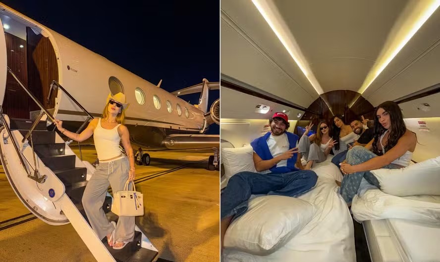 Virginia Fonseca levou amigos para viagem em jatinho particular