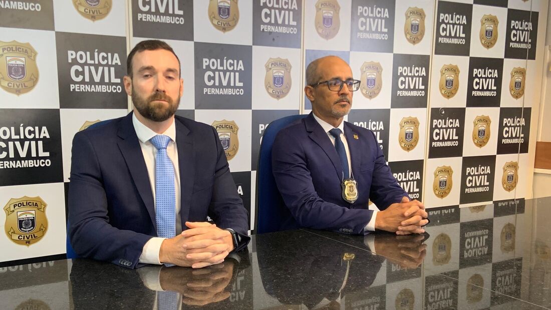 Delegado Diego Jardim (esquerda) detalhou a prisão