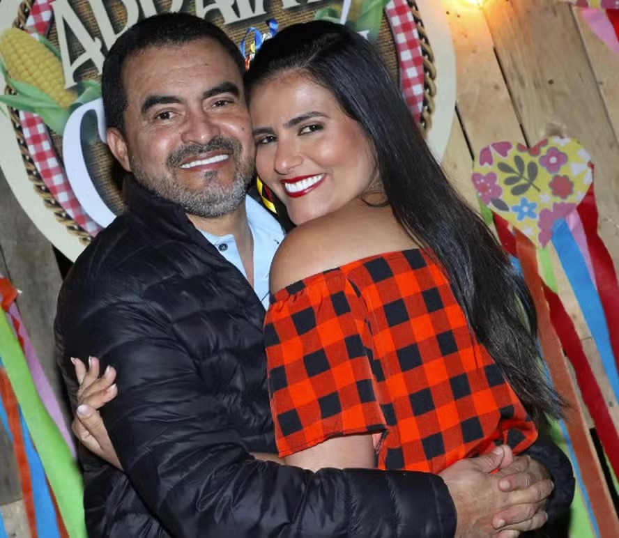 O governador do Tocantins, Wanderlei Barbosa, com a mulher, Karynne Sotero 