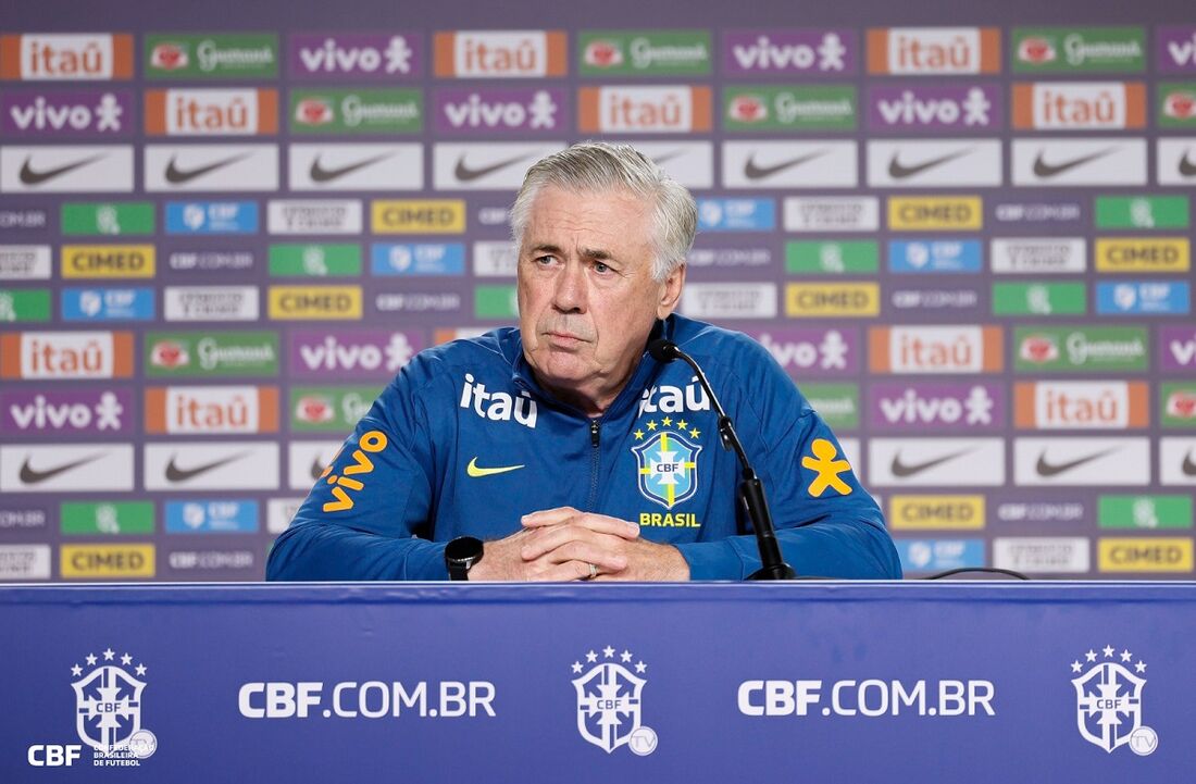 Carlo Ancelotti, técnico da Seleção Brasileira