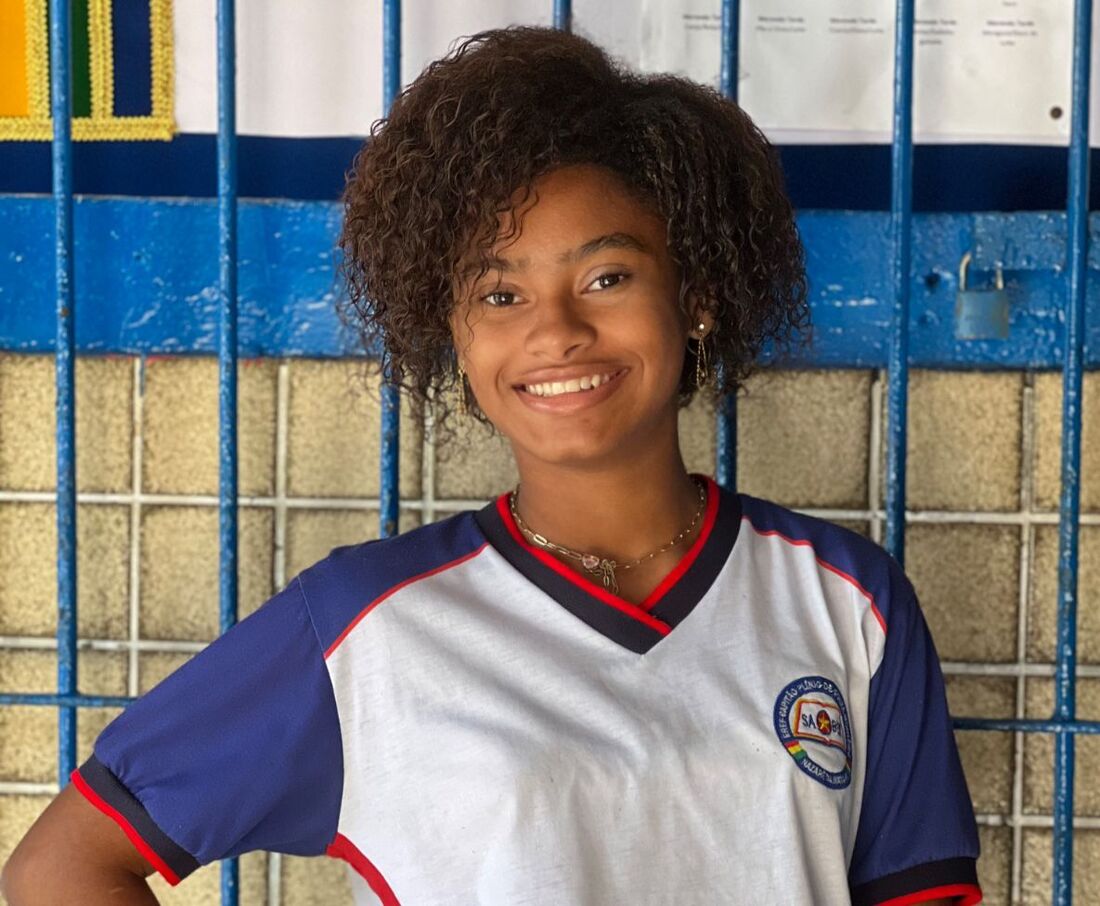 Emanuely Rebeca Augusto Ferreira da Silva vai representar a escola na Conferência Nacional Infantojuvenil de Meio Ambiente