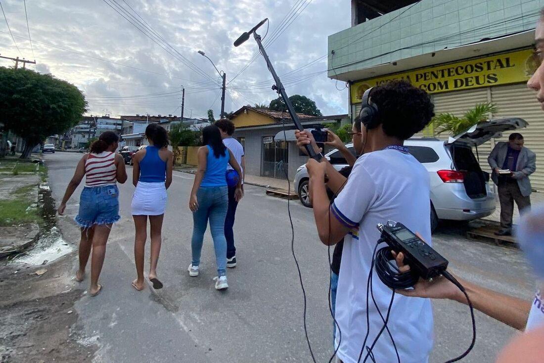 Produção de curta por estudantes das comunidades dos Coelhos e do Totó